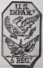 USA UNITED STATES OF AMERICA US INFANTRY 6th REGIMENT ARMY SHOULDER SLEEVE PATCH