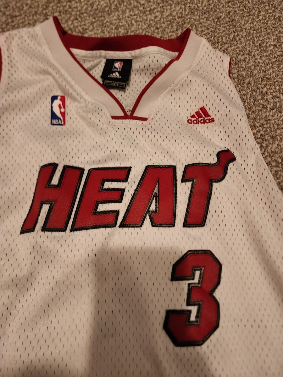 Vintage Y2K Mens Adidas Miami Heat Dwayne Wade Jersey #3 Mens Size