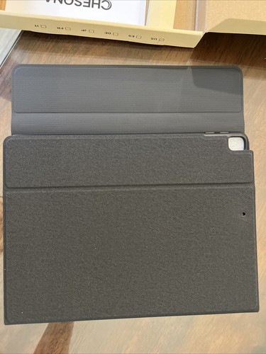 CHESONA iPad 9th Generation Case with Keyboard iPad 9th/8th/7th Gen 10.2” Grey - Afbeelding 3 van 7