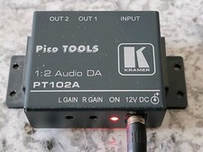 Kramer Pico Tools PT102A 1:2 Audio DA 1 in 2 out Video Distribution Amplifier