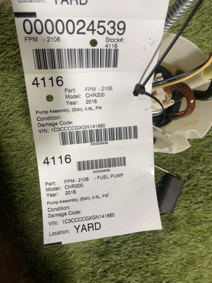 ✅ Bomba de tanque de combustible Chrysler 200 2017 n.º: 68109892AC Foto 4 de 4