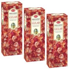 Hem Precious Rose Agarbatti Gulab Fragrance Incense Stick 120 Sticks Pack Of 3