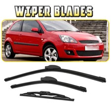 For Ford Fiesta MK6 2002-2008 Front & Rear Windscreen Wiper Blades Set 22"16"11"