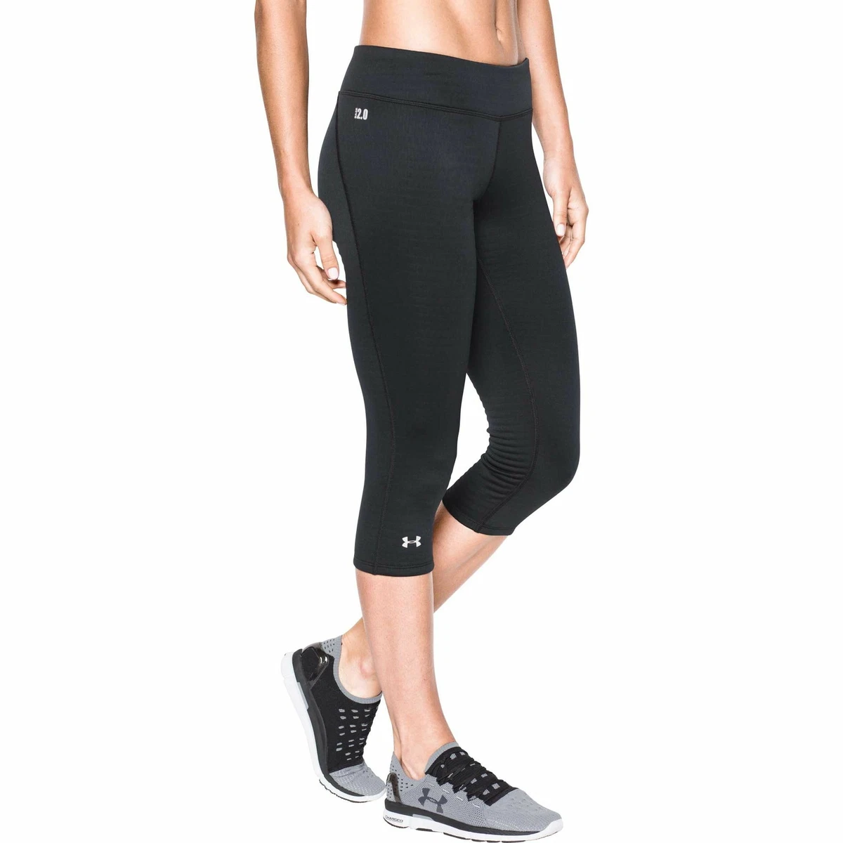 Under Armour Women's Base 2.0 Black 3/4 Legging 1282425 001