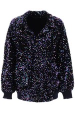 Blaze Milano Aileen Chabo Sequined Bomber Jacket Size 1
