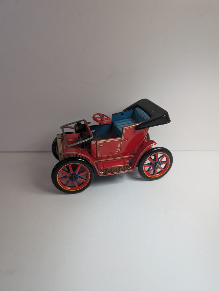 Vintage Modern Toys Lever Action Tin Toy Car Japan Pat 27579 Vintage Modern Toys Lever Action Tin Toy Car Japan Pat 27579