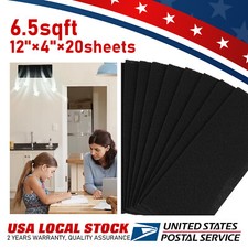 20x 4"x12" Activated Carbon Sponge Fume Filter Impregnated Charcoal Sheet Pad 0.65 per gallon