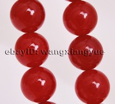 14mm Natural Red Ruby Round Loose Beads Gemstone 15" 1Strands 28pcs Beads