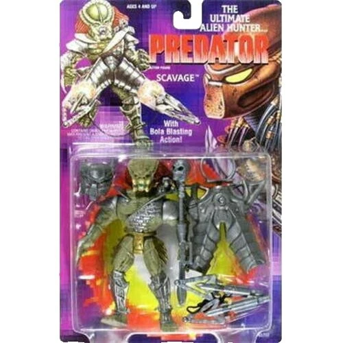 Figuras de acción de plástico Kenner Predator y accesorios
