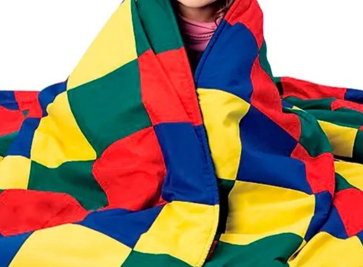 Centennial Advantage Primary Colors Weighted Blanket New Sensory Critters  NEW