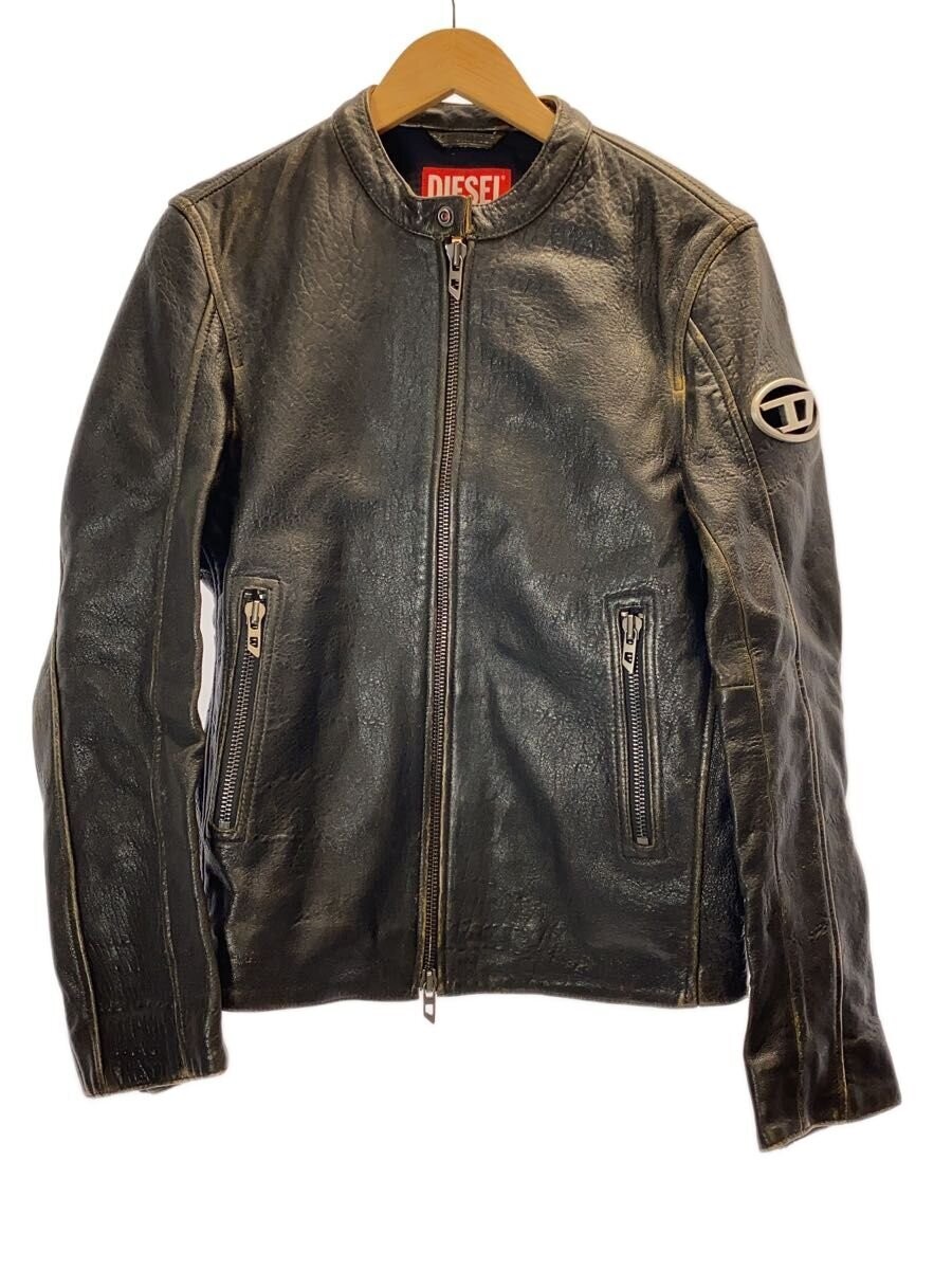 Diesel Single Riders Jacket/44/Sheep Leather/Brw/ Torn// 3482