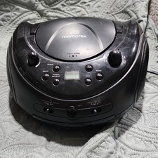 Memorex MX-1024 Black Portable CD Player AM/FM Radio Aux-In Headphone Jack