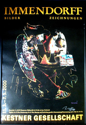 IMMENDORFF  Kestner Gesellsc HAND-SIGNIERT, 2000 84x60, orig.signed