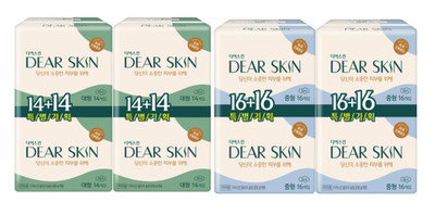 DEAR SKIN Air Embo Derma Sanitary Pads Regular 64P , Super 56P Special Set