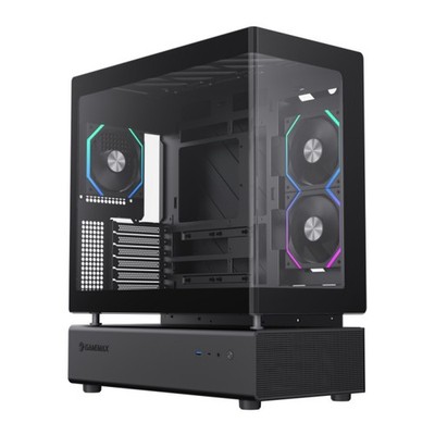 N80 BK Gaming PC Gehaeuse USB-C USB 3.0 HD-Audio ATX Tower