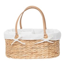 Water Hyacinth Diaper Caddy,Woven Baby Organizer for Nursery