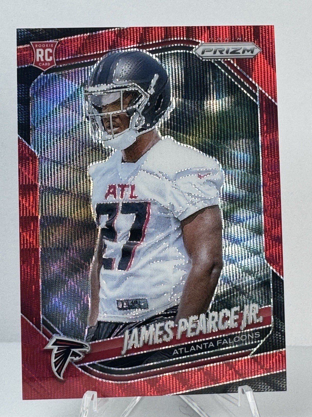 2025 Prizm Rookie James Pearce Jr RC #364 Red Wave Prizm /149 Falcons