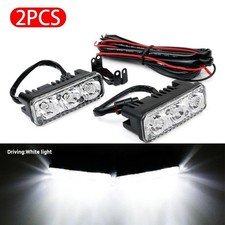 2x 3.5" 6000K LED White Universal Car DRL Daytime Running Lights Fog Lamps