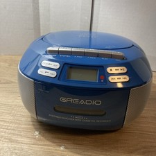 Greadio CD Player Boombox Cassette Combo CD-X2A   AM/FM, AUX, Bluetooth, USB
