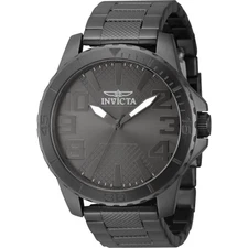 Invicta Men's Watch Speedway Quartz Gunmetal Dial Stainless Steel Bracelet 46305