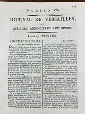 Journal Of Versailles 1789 French Revolution Navarre Corsica Cluny Polverel