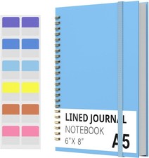 Spiral Notebook, Hardcover Notebook for School  Work, Lined Journal Notebook fo