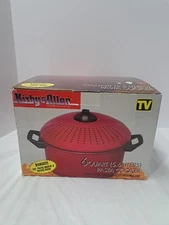 Pasta Cooker Drain & Serve As seen on TV 2 Quart & 6 Quart Set New Open Box