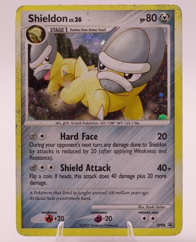 2007 Pokemon Shieldon DP08 Diamond & Pearl Black Star Promo Holo Card English