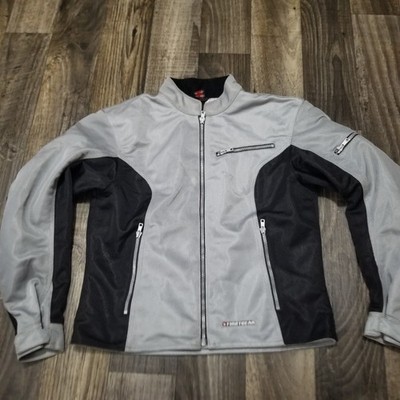First Gear Motorcycle Jacket Women Large Mesh Vented Mesh Gray No Pads Included