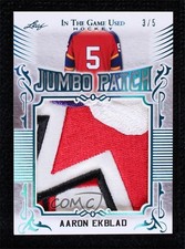 2020 Leaf ITG Used Jumbo Memorabilia Platinum Blue 3/5 Aaron Ekblad #JM-01 1q2