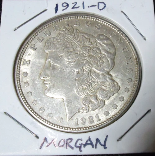 1921-D $1 MORGAN Silver Dollar -90% Silver Antique Coin-Appears XF- AU grade?