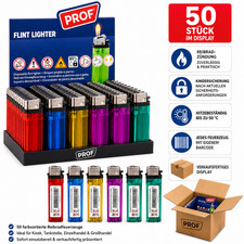 50 - 1000 Einweg Feuerzeuge Pack im Verkaufsd...