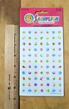 Vintage Sandylion 2 Sheets New Pack Fish Kromekote Chart Stickers 154 Individual