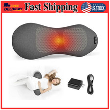 3-in-1 Heated Back Massager Vibration Traction For Pain Relief Deep Tissue 118"