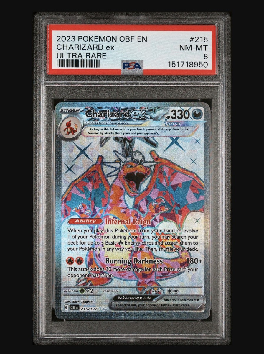 2023 POKEMON OBF EN-OBSIDIAN FLAMES| ULTRA RARE CHARIZARD EX #215