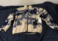 *Brand New* Park Project Acadia Moose Full Zip High Pile Fleece Size Small