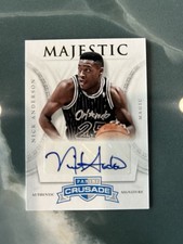 2012-13 Panini Crusade Majestic Signatures Nick Anderson #87 Gold /10 Auto