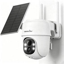 Wansview 2K Solar Security Camera Wireless Outdoor 360 PTZ Color Night Vision