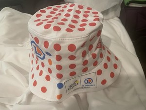 TOUR de FRANCE POLKA DOT Jersey Best Climber Cycling Bucket Hat Bob ELeclerc New