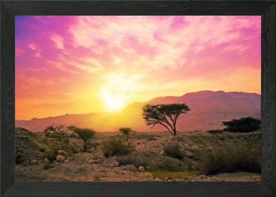 Hintergrund Wolken Morgenröte Des Gerahmtes Wandbild Poster Leinwanddruck Bild