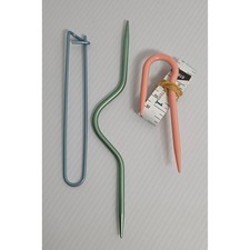 Mixed Lot Knitting Accessories Stitch Holders Needles Clover Measuring Tape