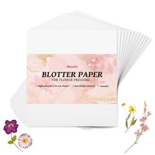 26 Sheets Blotting Paper for Flower Press, 9 x 9 inch Highly Absorbent and Re...