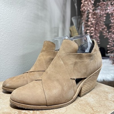 Eileen Fisher Boots Womens 7.5 Emes Suede Leather Ankle Booties Comfort Shoes