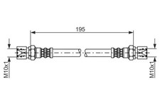 Flexible de frein Opel SENATOR