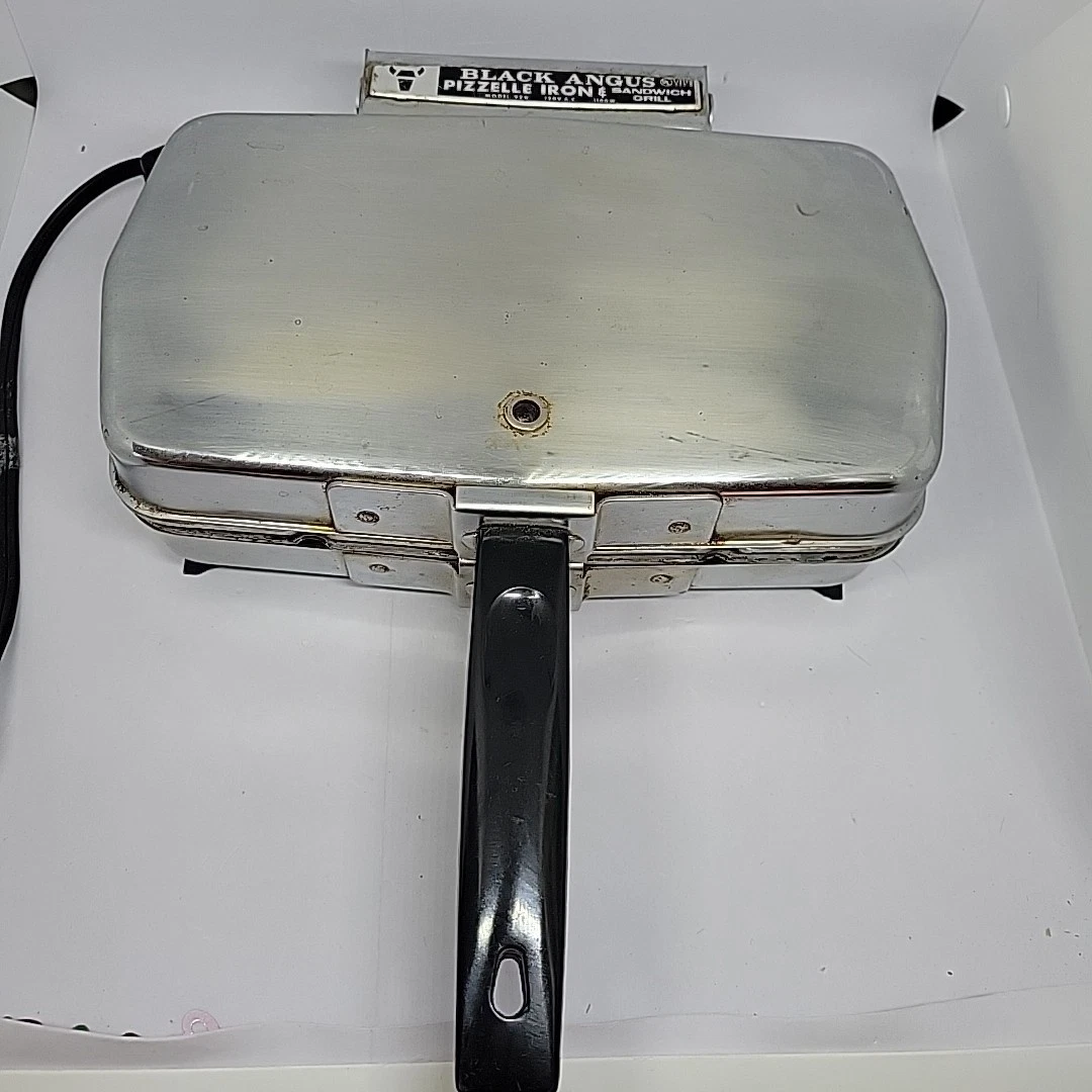 Vintage Black Angus Pizzelle Iron and Sandwich Grill Model 920