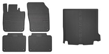 Frogum Fußmattensatz Autoteppich + Kofferraumwanne für Volvo V90 II Kombi 235