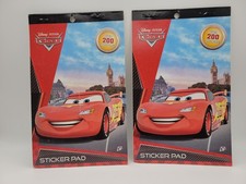 Disney Pixar CARS Sticker Pad 4 Pages 200 stickers St-179 2 pcs 