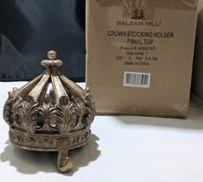 Porta calze corona balsamo collina vintage raro 3,5 libbre pietra resina nuovo con scatola