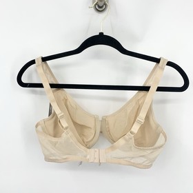 Wacoal Women Size 36D Bra 855225 Beige Brown Sheer Lace Underwire Stark Beauty