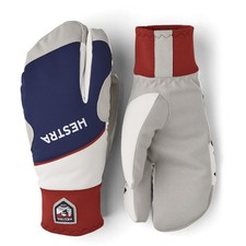 HESTRA Comfort Tracker 3 Finger Gloves - Navy/Ivory - 7.0